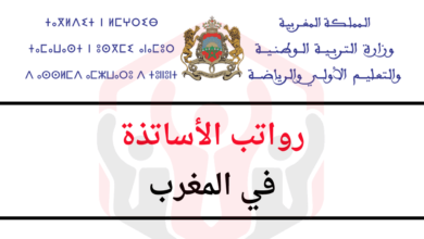رواتب الأساتذة في المغرب حسب السلم