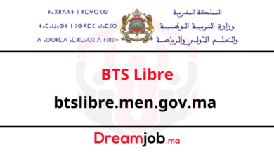 Inscription BTS Libre 2024/2025 - Dreamjob.ma