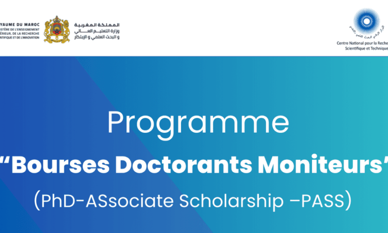 Inscription Bourse Doctorants Moniteurs PhD-ASsociate Scholarship PASS 2024/2025