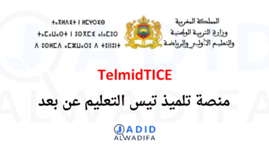 TelmidTICE 2026-2025 منصة تلميذ تيس التعليم عن بعد