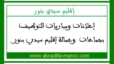 جماعة كرديد - إقليم سيدي بنور: مباراة توظيف 04 تقنيين من الدرجة الرابعة. آخر أجل هو 03 مارس 2025