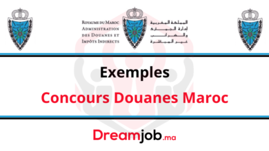 Exemples Concours Douanes Maroc