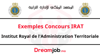 Exemples Concours IRAT