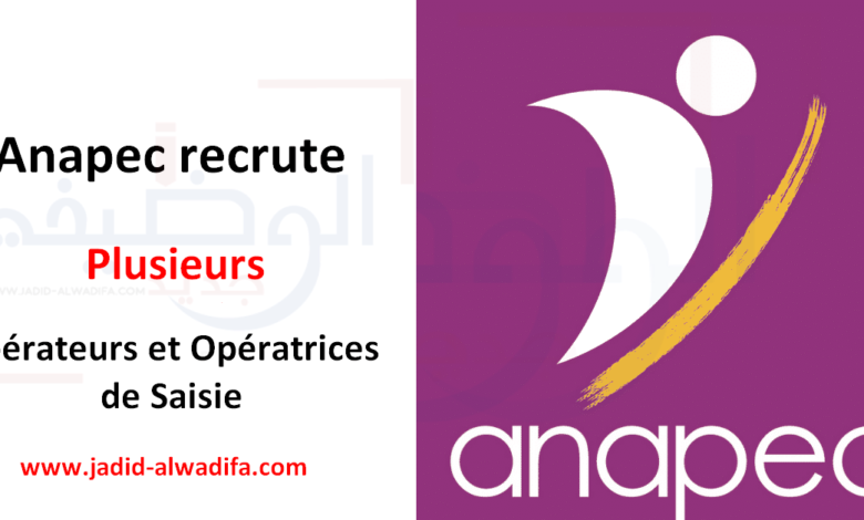 Anapec recrute des Opérateurs de Saisie 1 Anapec recrute des Opérateurs de Saisie