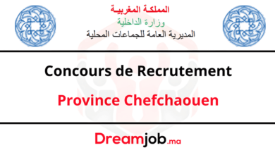 Concours de Recrutement Province Chefchaouen 2025