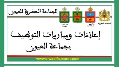 جماعة العيون - عمالة إقليم العيون: مباراة توظيف 07 تقنيين من الدرجة الثالثة. آخر أجل للترشيح هو 09 يونيو 2025
