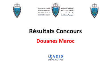 Résultats Concours Douane Maroc 2025