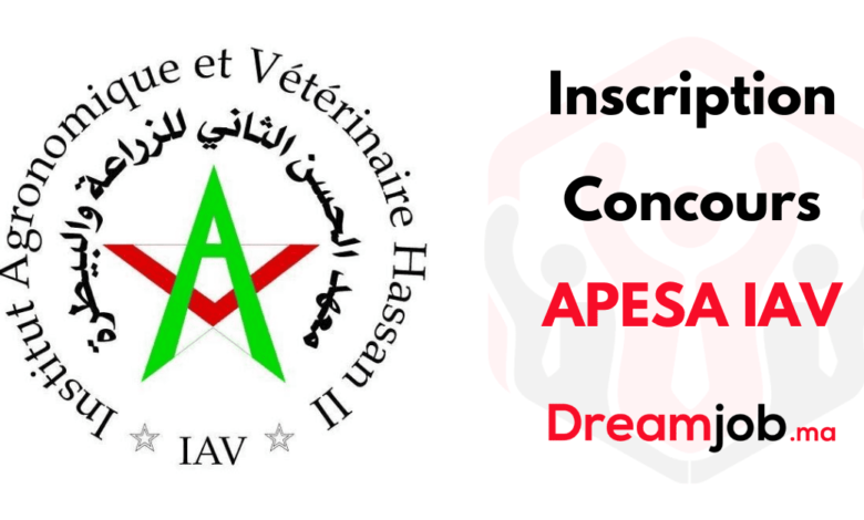 Inscription Concours APESA IAV 2025/2026 1 Inscription Concours APESA IAV 2025/2026