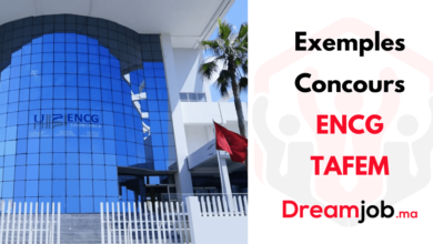 Exemples Concours ENCG TAFEM PDF avec Corrigé
