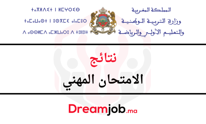 نتائج الامتحان المهني 2024 جميع الأسلاك والهيئات 1 نتائج الامتحان المهني 2024 جميع الأسلاك والهيئات