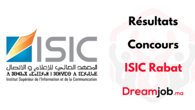 Résultats Concours ISIC Rabat 2025/2026