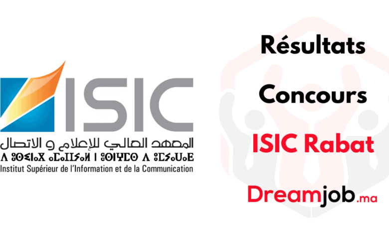 Résultats Concours ISIC Rabat 2025/2026 1 Résultats Concours ISIC Rabat 2025/2026